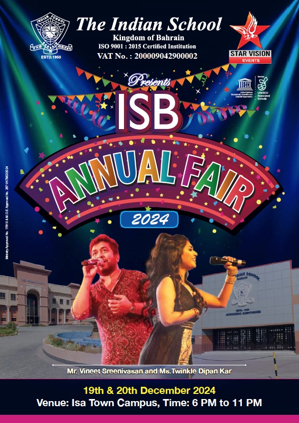 ISB Annual Cultural Fair 2024 to be held on December 19 and 20